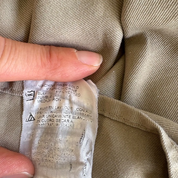 Vintage Dickies Men's L Khaki Work Shirt‎ Long Sleeve Button Down Y2K Utility - Picture 6 of 9